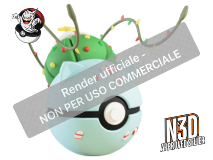 0001 - Bulbasaur - Christmas